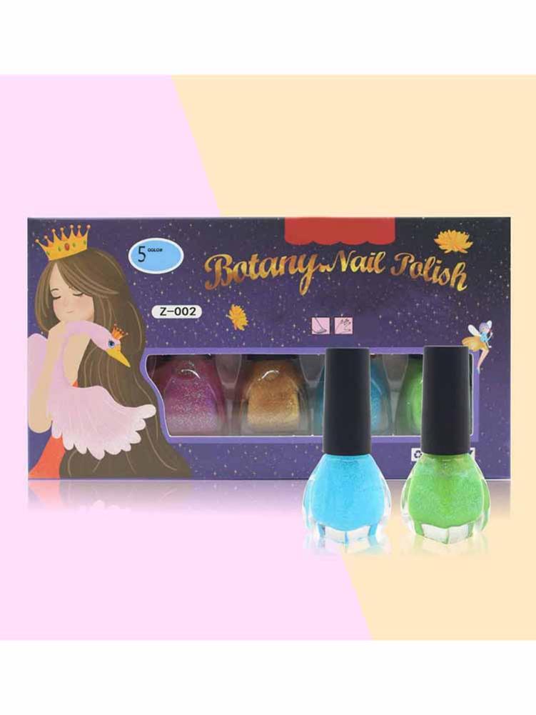 Children's Nail Sticker Makeup Set Washable Girl Nail Polish Nail Sticker Set Pretend Play Toys Children Girls Makeup Toy