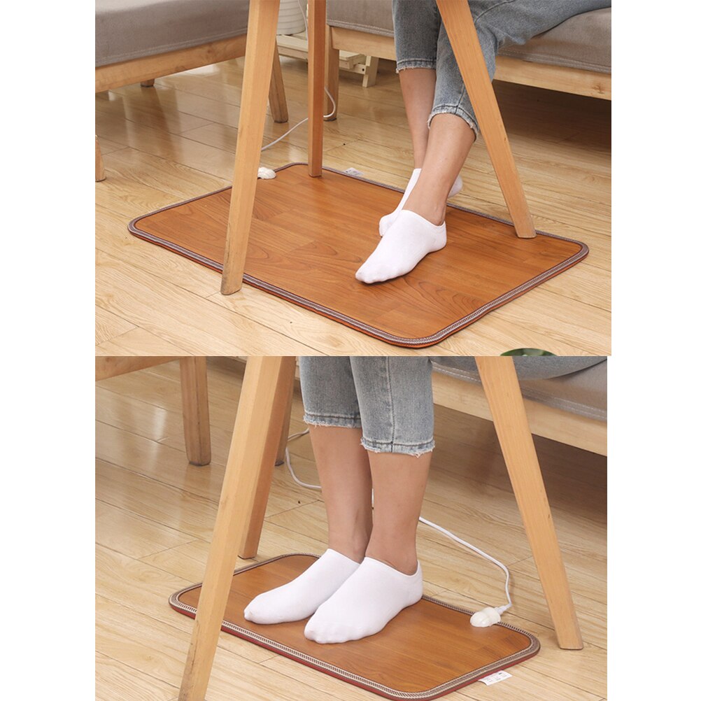 Foot Feet Warmer Electric Heating Mat Feet Leg Warmer Thermostat Carpet Warming Heater Pads For Home Office