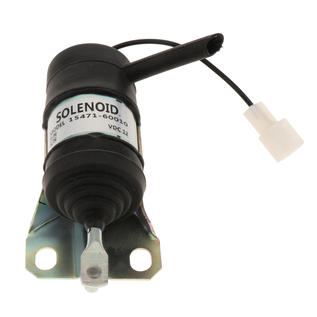 15471-60010 Fuel Shut Off Solenoid for Kubota B1250 B1750 L2900 L4200 (Cable Length: 13.5cm / 5.31 inch)