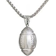BUDROVKY Basketball Anhänger Halskette Edelstahl Kette Halskette Frauen Männer Sport Hüfte hüpfen Schmuck: S