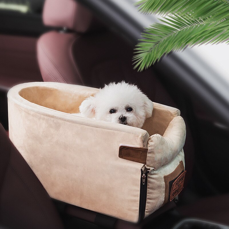 Hond Autostoel Centrale Controle Antislip Hond Carriers Veilig Auto Armsteun Box Booster Kennel Bed Voor Kleine Hond Huisdier Auto seat