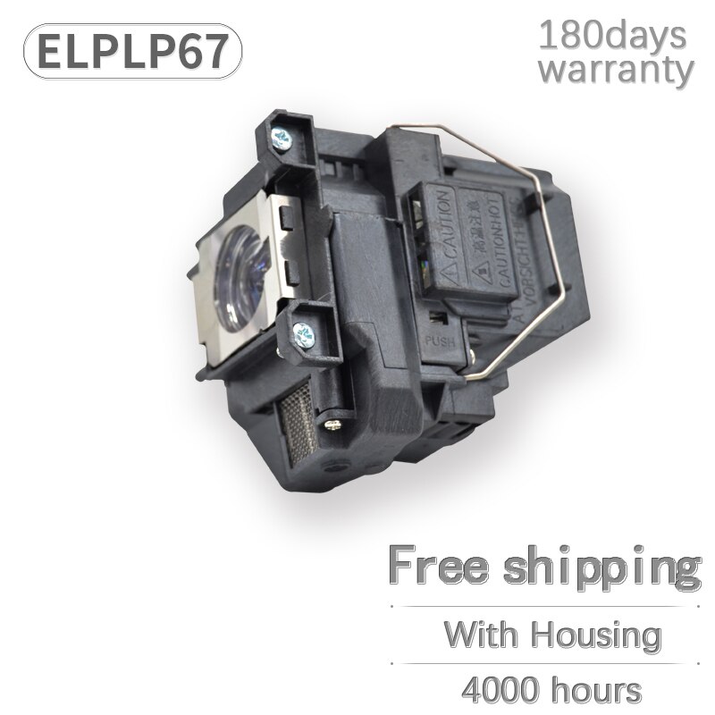 Replacement Epson Projector lamp for ELPLP67 V13H010L67 EB-X02 EB-S02 EB-W02 EB-W12 EB-X12 EB-S12 S12 EB-X11 EB-X14 EB-W16 H432B
