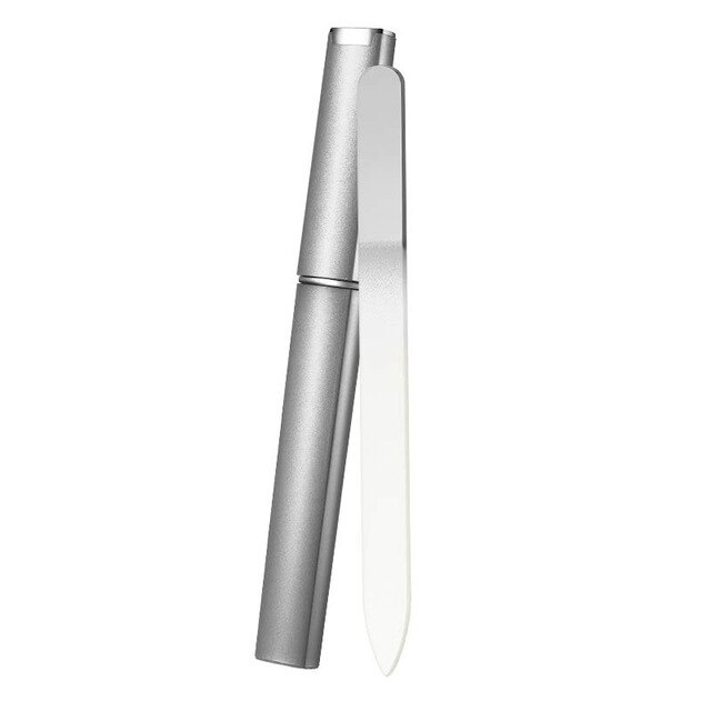 Premium glas neglefil med etui, krystal neglefil, salon manicure værktøj til naturlige negle, til kvinder piger: Flis