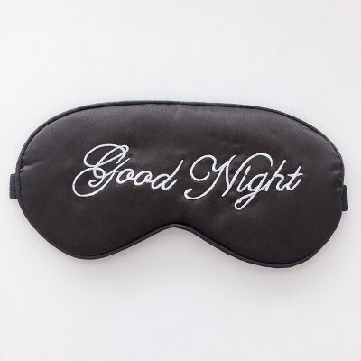 1 Pcs Soft Mask Sleep Relax Aid for Travel Blindfold Padded Shade Nap Cover Sleep Eye Mask Travel Accessories: Black