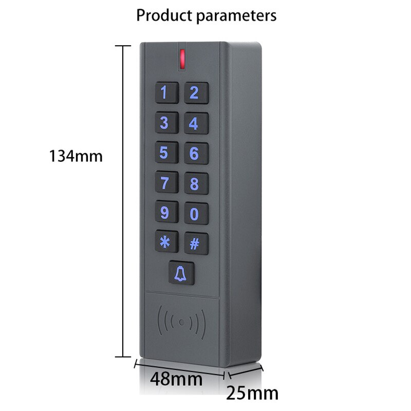 125Khz Rfid Access Control System Device Machine 1000 User Wiegand 26 Input Output Proximity Entry Door Ip67 Waterproof