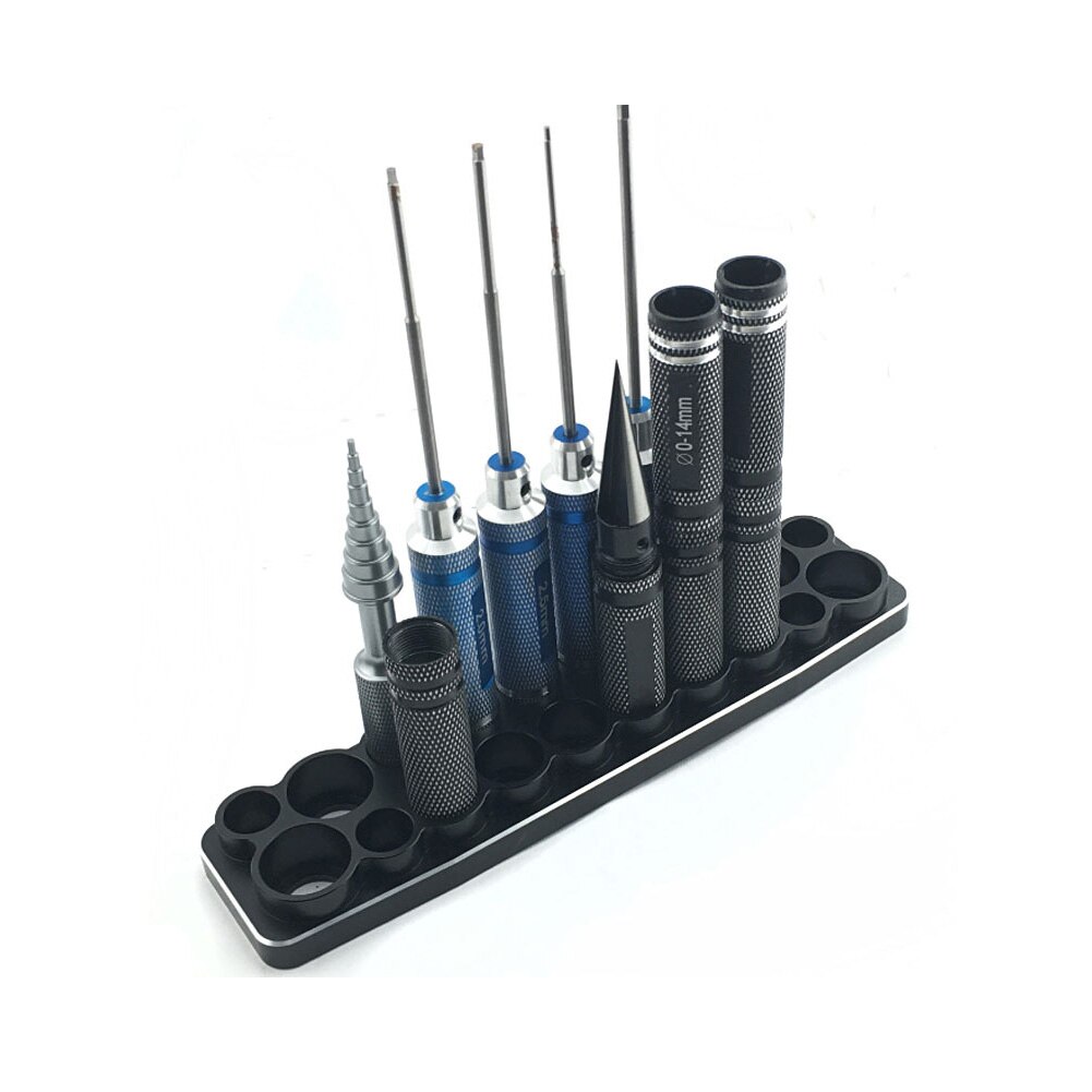Screwdriver Set Base Rack Accessories Multifunction Aluminum Alloy Storage Shelf Practical Holder Tool Box Organizer Stable