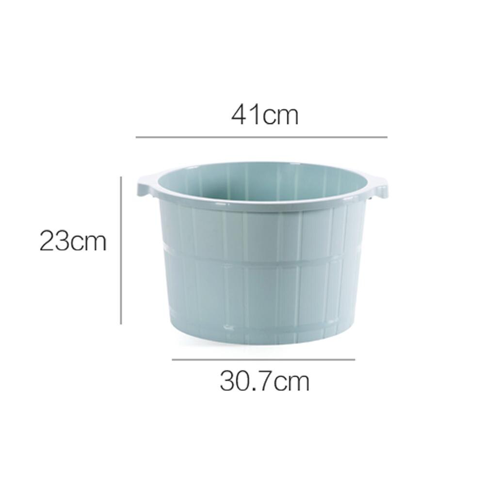OTHERHOUSE Plastic Bucket Foot Tub Bath Bucket Bathroom Foot Wash Basin Laundry Buckets Portable Water Container Household Items
