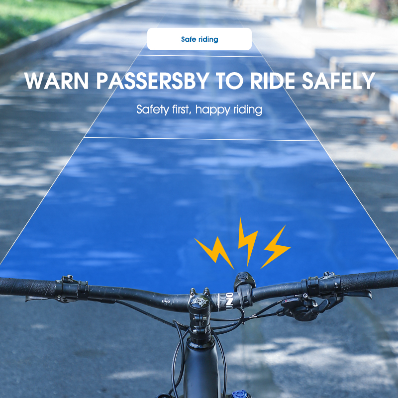 West Biking Elektrische Fietsbel 6 Modi Draagbare Fietsbel Mtb Racefiets Bel Stuur Scherp Geluid Hoorn Fietsaccessoires