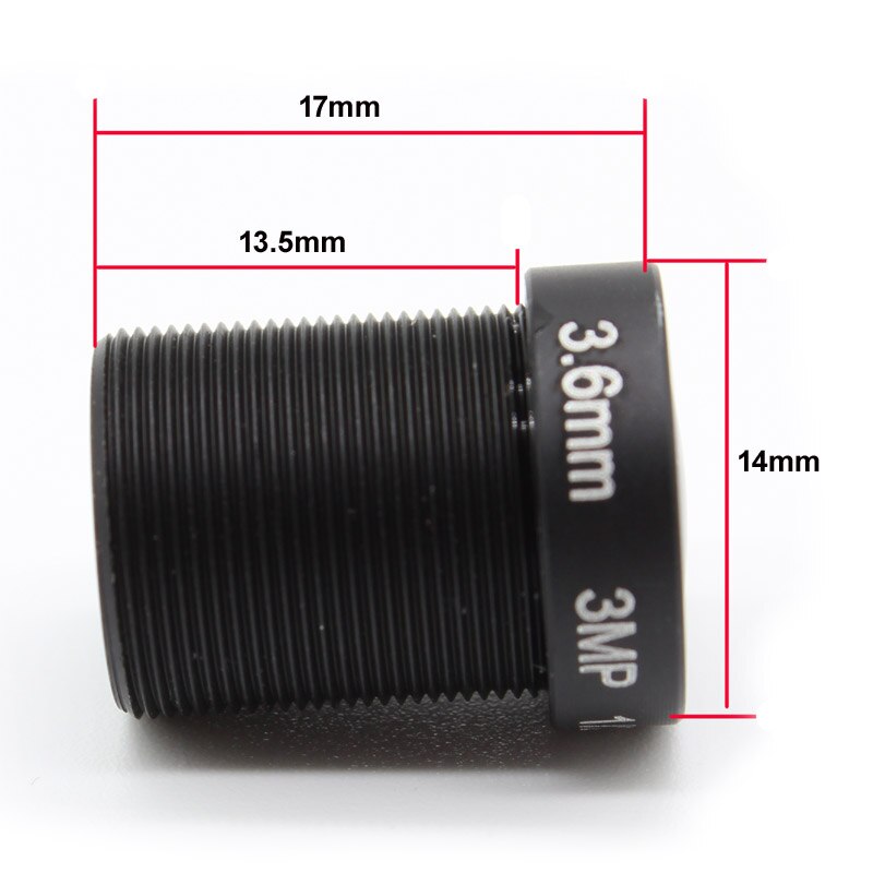 4x HD 3mp 3.6mm 128 Graden Groothoek CCTV IR Board Lens 3.0MP IP Lens M12 * 0.5 voor 720 P/1080 P IP CCD camera