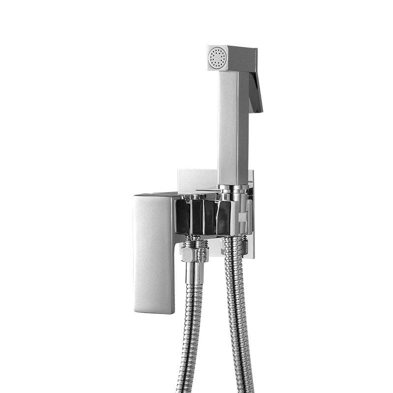 Ula bruser bidet vandhane sort blandingsbatteri muslimsk bruser ducha koldtvandsblandingsbatteri kran firkantet brusebad sprøjte hygiejnisk bruser: Gul