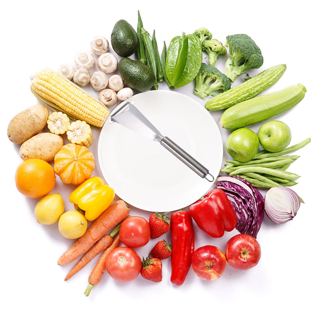 Kitchen Fruit Carving Tools Gadget Triangular Shape Fruit Carving Knife Vegetable Slicer Cutter Party Event Cooking Parts