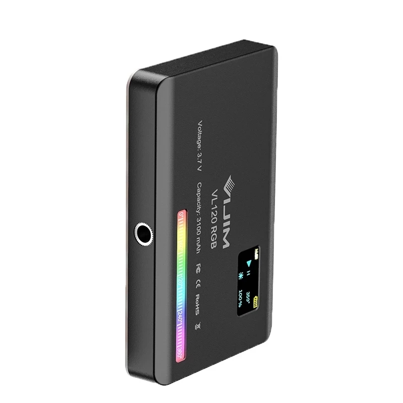 Ulanzi-Mini luz Led de bolsillo VIJIM VL120, luz de relleno Led RGB portátil, pequeña lámpara de fotografía a todo Color, luces de mano: VL120 RGB