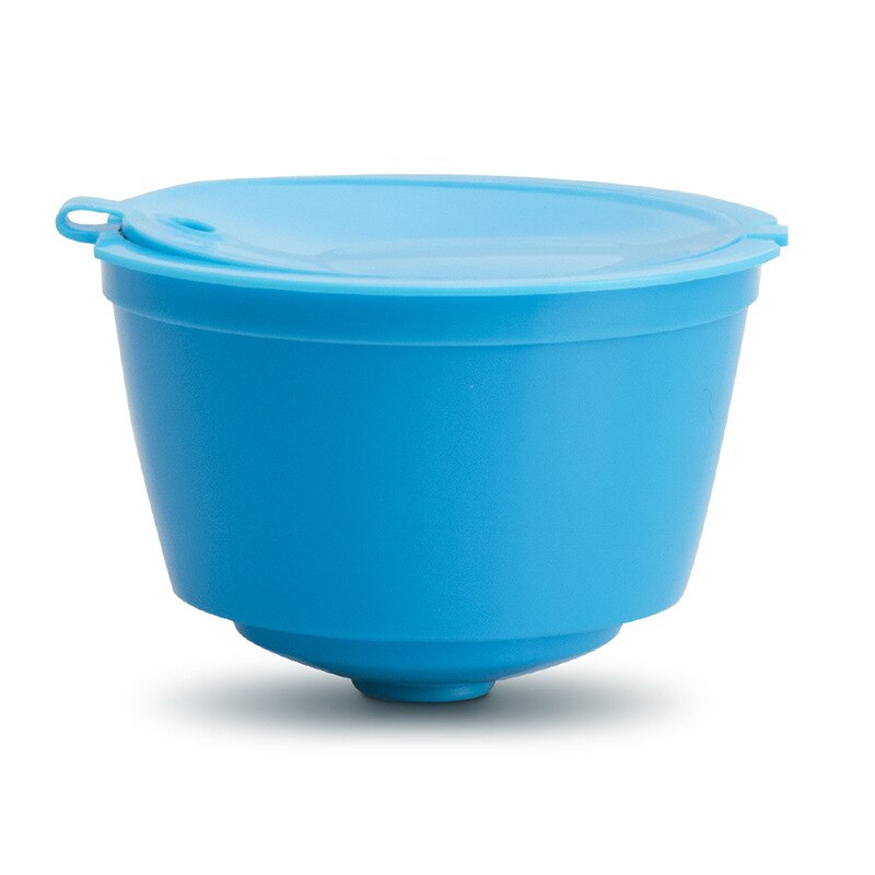 3pcs/pack Dolce Gusto Coffee Cup Capsule Plastic Capsule Refillable Reusable Compatible with Nescafe Dolce Gusto: Blue