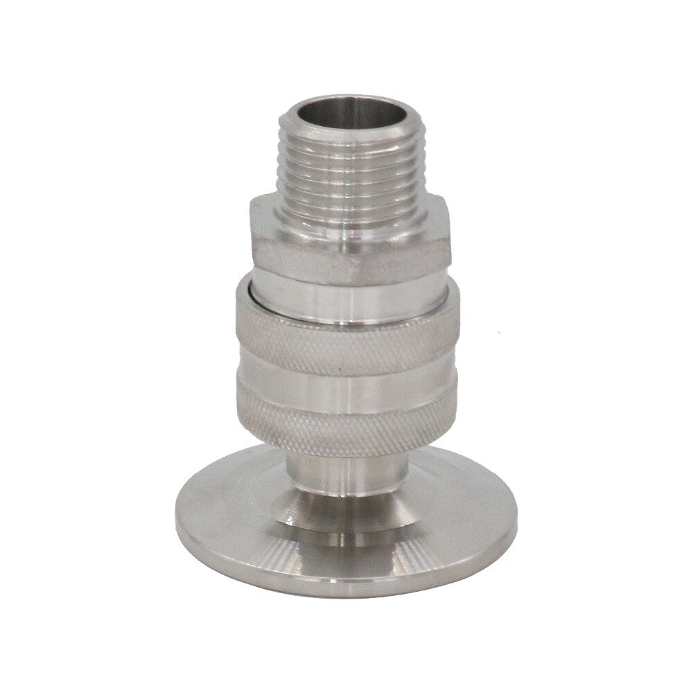 Homebrew quick disconnect with Sanitary 1.5"Tri Clamp 1/2" Barb.MPT,FPT