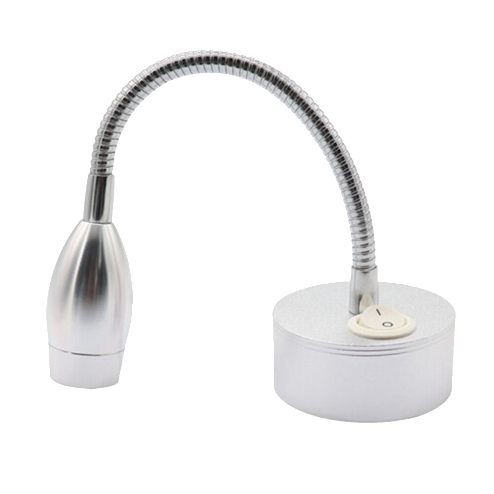 12V Multipurpose Eye Care Office Button Control Boats Yacht RV Reading Light Led Adjustable Campers 360 Degree Rotation Bed Lamp