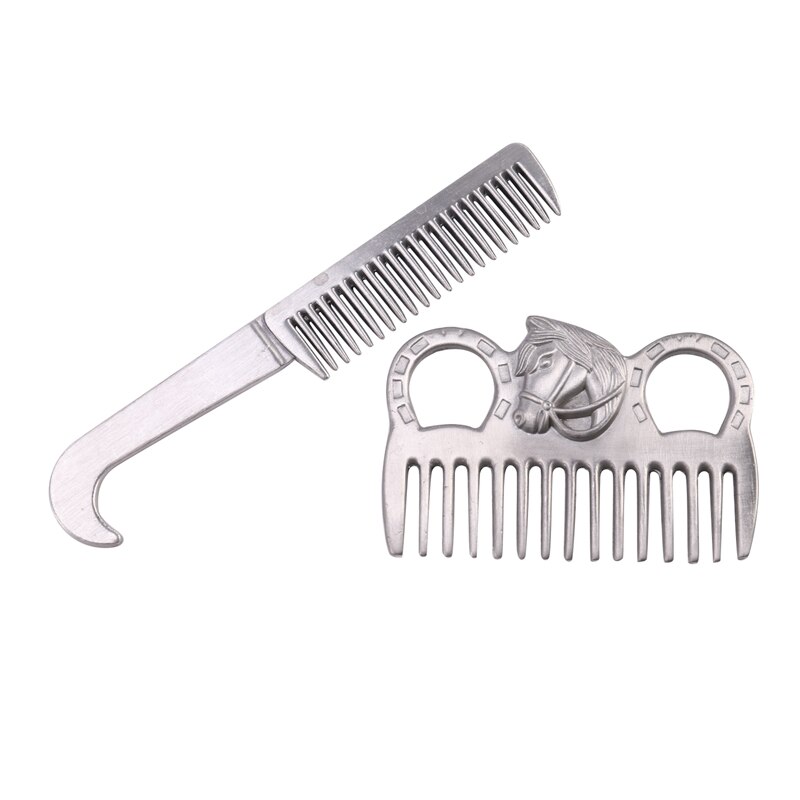 10-en-1 cheval toilettage ensemble d'outils Kit de nettoyage crinière queue peigne Massage Curry brosse sueur grattoir sabot Pick Curry peigne épurateur