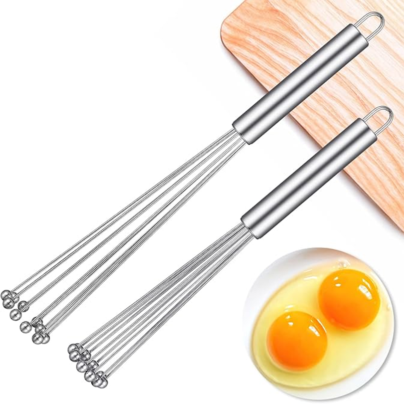 Ensemble de fouets à billes en acier inoxydable, 1 pièce, fouet de cuisine, fouet à œufs en fil pour la cuisson, mélange, battage, agitation, outil de cuisson des œufs