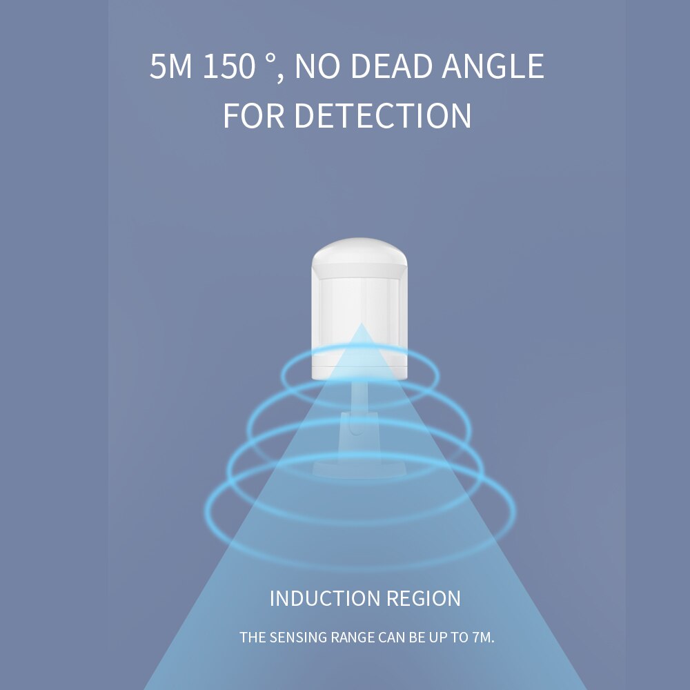 Tuya Zigbee Human Body Sensor Detectors PIR Motion Sensor Smart Home Security Alarm Sensor Smart Life App Remote Monitoring