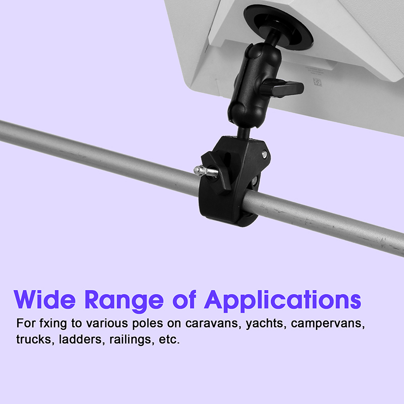 SuitableforStarlinkMini2024 clip installation kit, adjustable clip installation on roofs, suitable for cars, RVs, ladders, ships