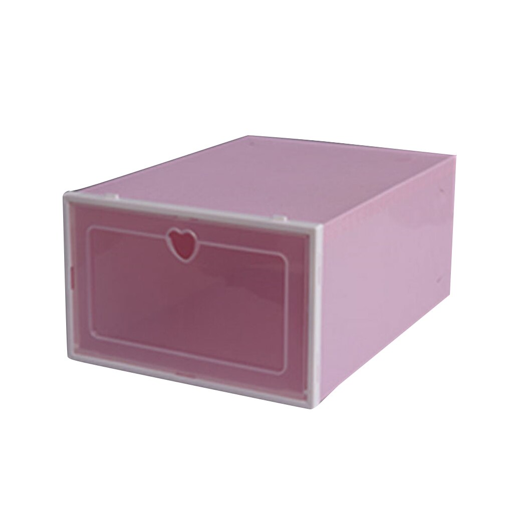 Stapelbare Opslag Schoenendoos Transparante Plastic Schoenendoos Flip Schoen Opslag Artefact Home Storage Tool: Light Grey