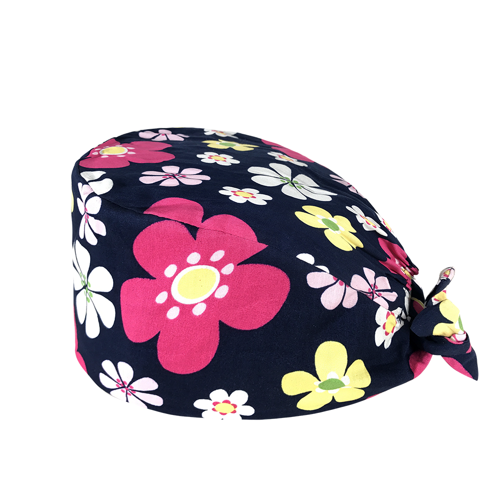 Gorro quirúrgico con estampado de dibujos animados para médico, gorros absorbentes para el sudor, cabeza de enfermera, Baotou, para salón de belleza, tapa de enfermería,: 22122