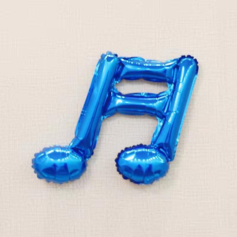 1 pièce note unique double note forme concert décoration robe arrangement de fête note de musique film en aluminium ballon: Chocolat