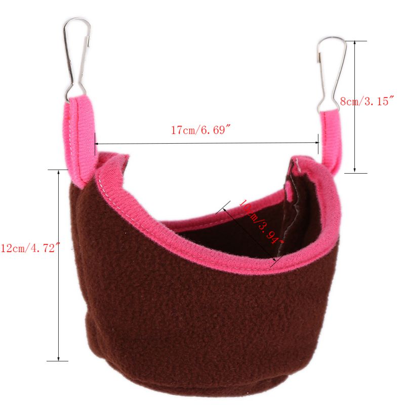 Pequeños Animales Mascotas hamaca para hámster colgante casa Cama estera de algodón jaula tipo nido mascota cama rata hamster juguetes jaula Swing W1