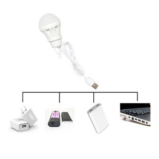 Bombilla Led de bajo voltaje, Bombilla USB de energía móvil de 5V, carga de ordenador, bombillas para exteriores disponibles.