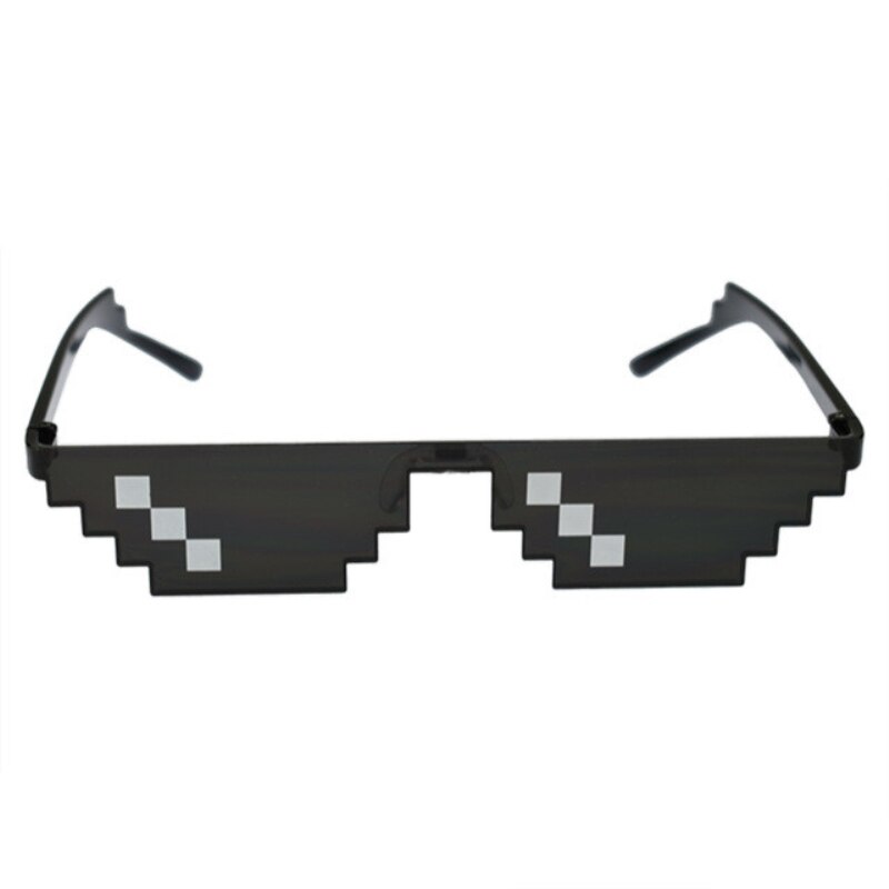 Thug Life-gafas de sol de 8 bits Unisex, lentes de de pixeladas, mosaico, UV400, Vintage,: A