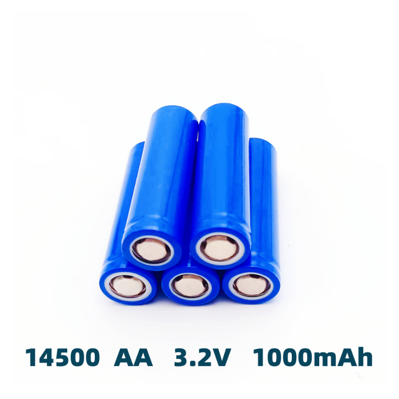 14500 Lithiumbatterij, Grote Capaciteit, High-Power 3.2V Oplaadbare Batterij, Multifunctionele En Duurzame 1000Mah