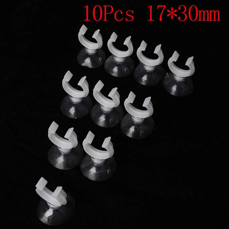 10Pcs Useful Aquarium Fish Tank Suction Cup Sucker Holders For Air Line Tube Hose Pump: 17X30mm