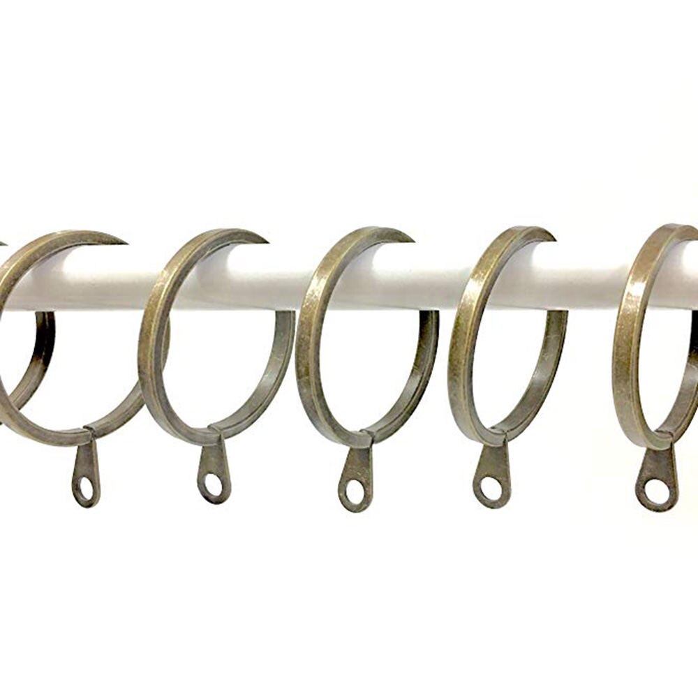 28pieces /Lot 38mm Hanging Curtain Rings Shower Curtain Tie Drapery Clamps Bath Curtain Rod Hook