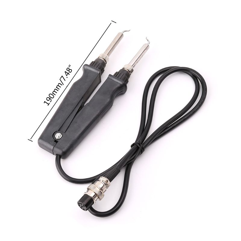 902 ESD SMD podwójna lutownica pinceta rączka z klipsem szczypce robić lutowania akcesoria robić stacji lutowniczej
