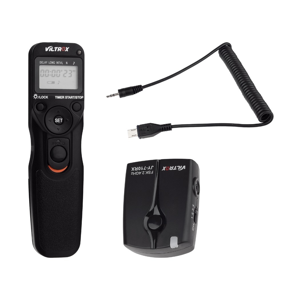 Viltrox jy -710-s2 draadloze timer lcd camera ontspanknop afstandsbediening voor sony  a7 iii  a7 riii  a7ii a7 rii  a7 a7s a6500 a6300
