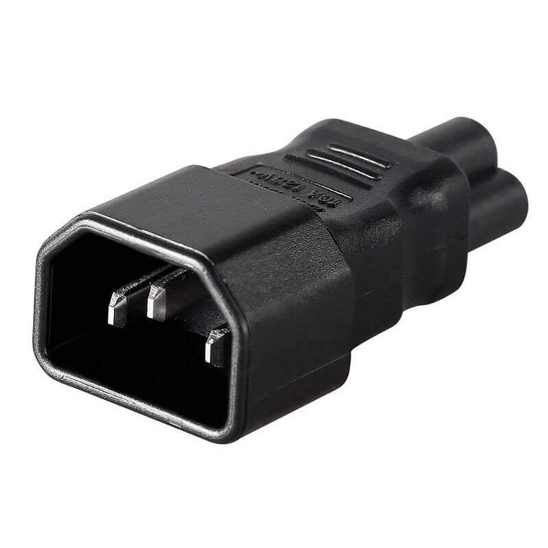 IEC 320 C14 Male To C7 Female Power Adapter &amp; IEC320 C13/C14 To C5/C6 Kettle Lead To PC Laptop Power Cable Adapter