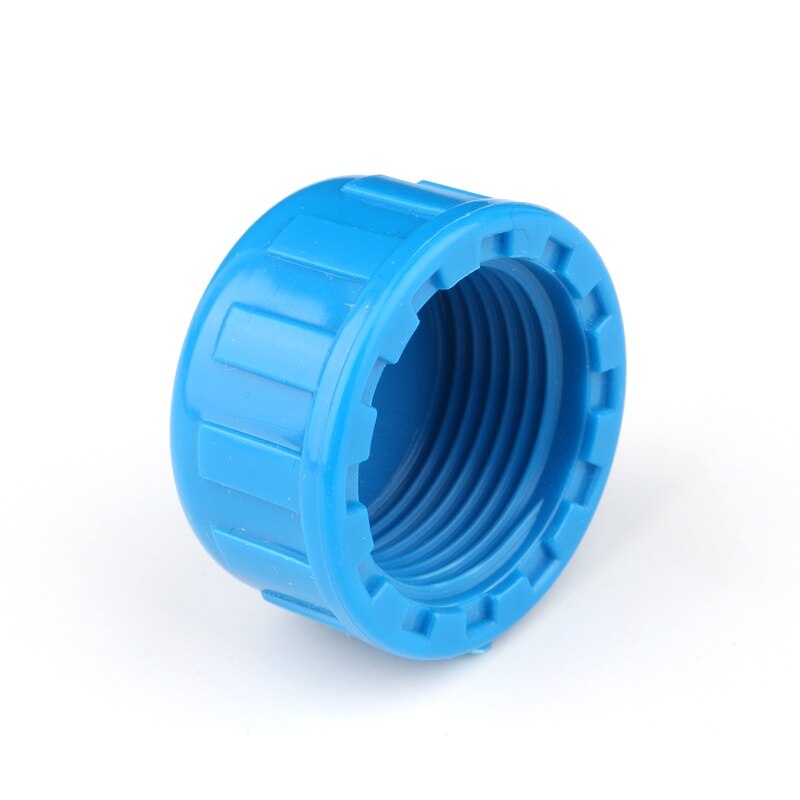 2pcs PVC 20~50mm Female Thread End Cap Garden Irrigation Connector Aquarium Fish Tank Pipe Tube Adapter