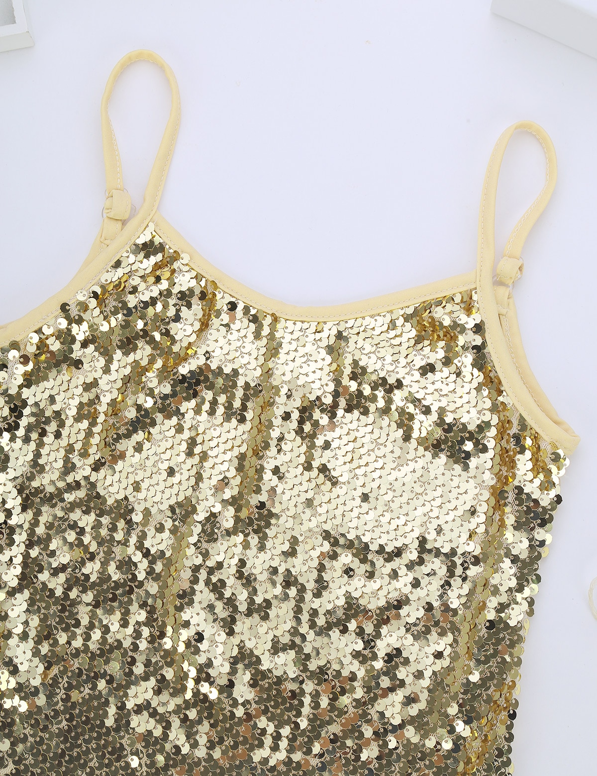 Camiseta sin mangas de baile de Ballet para niñas, Tops de baile de Jazz con lentejuelas brillantes, ropa de calle de baile de Hip Hop, disfraz de actuación para de Carnaval