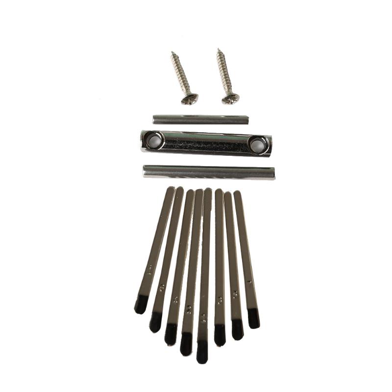8 tangenter kalimba gør-det-selv-sæt tommelfinger klaver keyboard bogstaver stencilet skala identifikation til musikinstrument udskiftningsdele