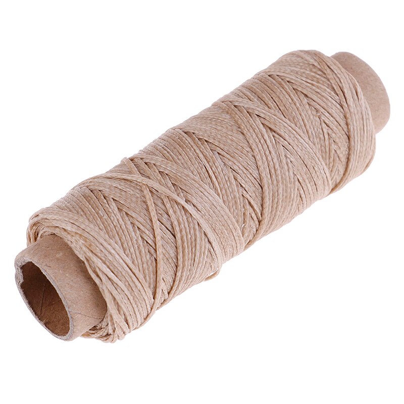 50m/rollo de hilo de coser encerado para zapatos de cuero utensilio de costura a mano utensilio para manualidades costura a mano para hilo para coser cuero DIY