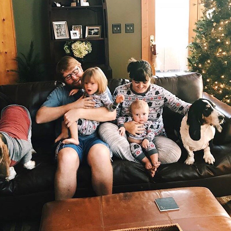 Ensemble pyjama pour la famille, vêtements de nuit assortis pour femmes et garçons, tenue de fête de noël, en coton,