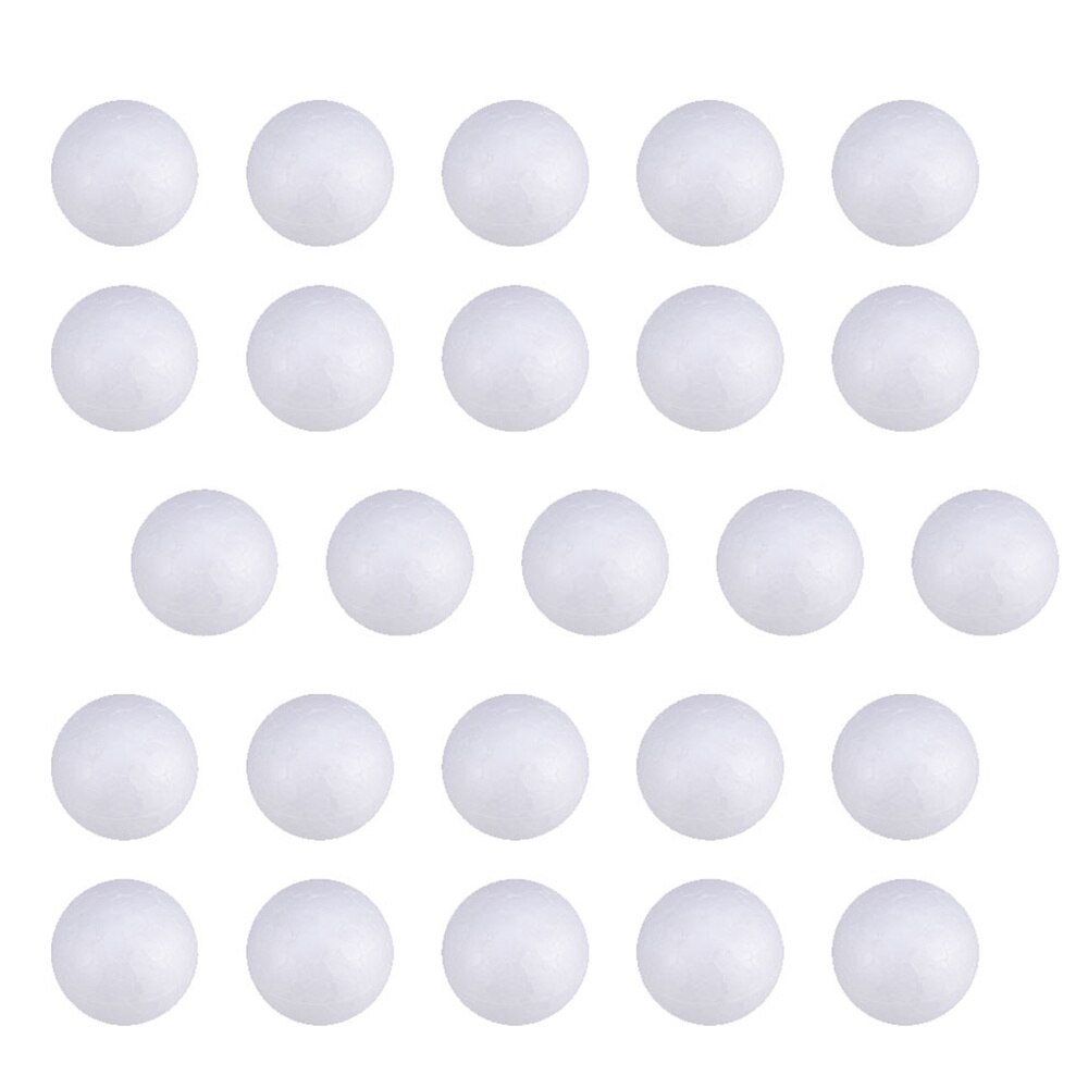 100pcs Foam Ball Useful Practical Stylish Solid Polystyrene Foam Balls White Foam Balls Decorative Foam Balls