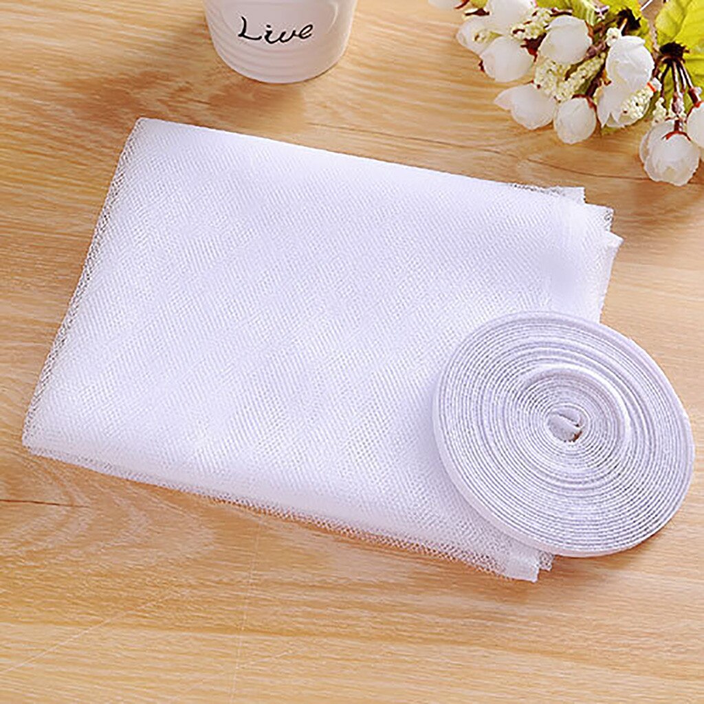 Malla de pantalla para ventana, tul de aire ajustable, mosquitera Invisible de fibra de vidrio, extraíble, lavable, decoración del hogar, 25 #: Default Title