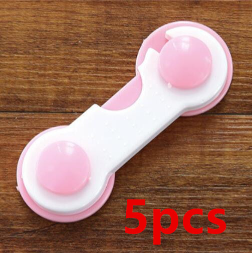 Fechadura de gaveta do bebê 5 peças, crianças proteção armário criança e: segurança do bebê mesa canto borda proteção: Rosa