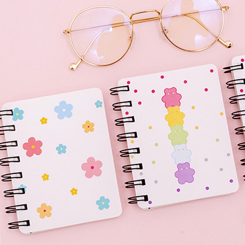 1pack/lot Small Fresh With Little Beautiful Flower A7 Notebook Small Notepad Copy Office School Supplies For Students