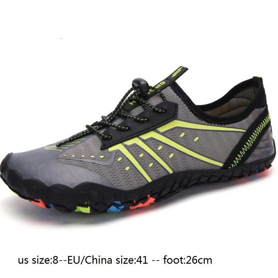 Fiskesko unisex sneakers svømmesko hurtigtørrende aqua sko og børn vandsko zapatos de mujer til strandmænd: Kina størrelse 41