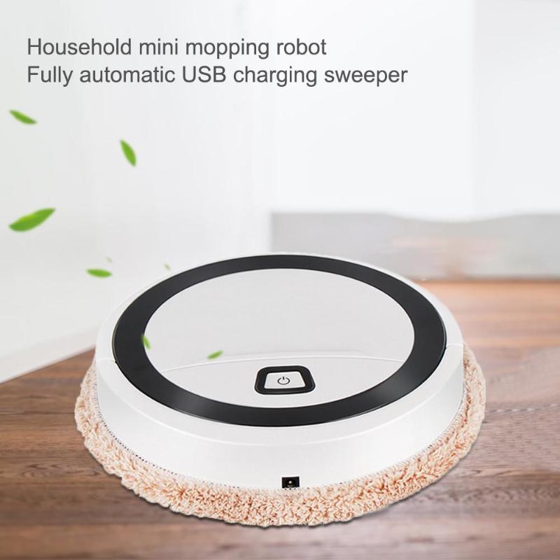 USB Robot Cleaner Smart Floors Mopping Machine Wireless Automatic Dry Wet Sweeping Vacuum Cleaner Rotary Cleaning Appliances