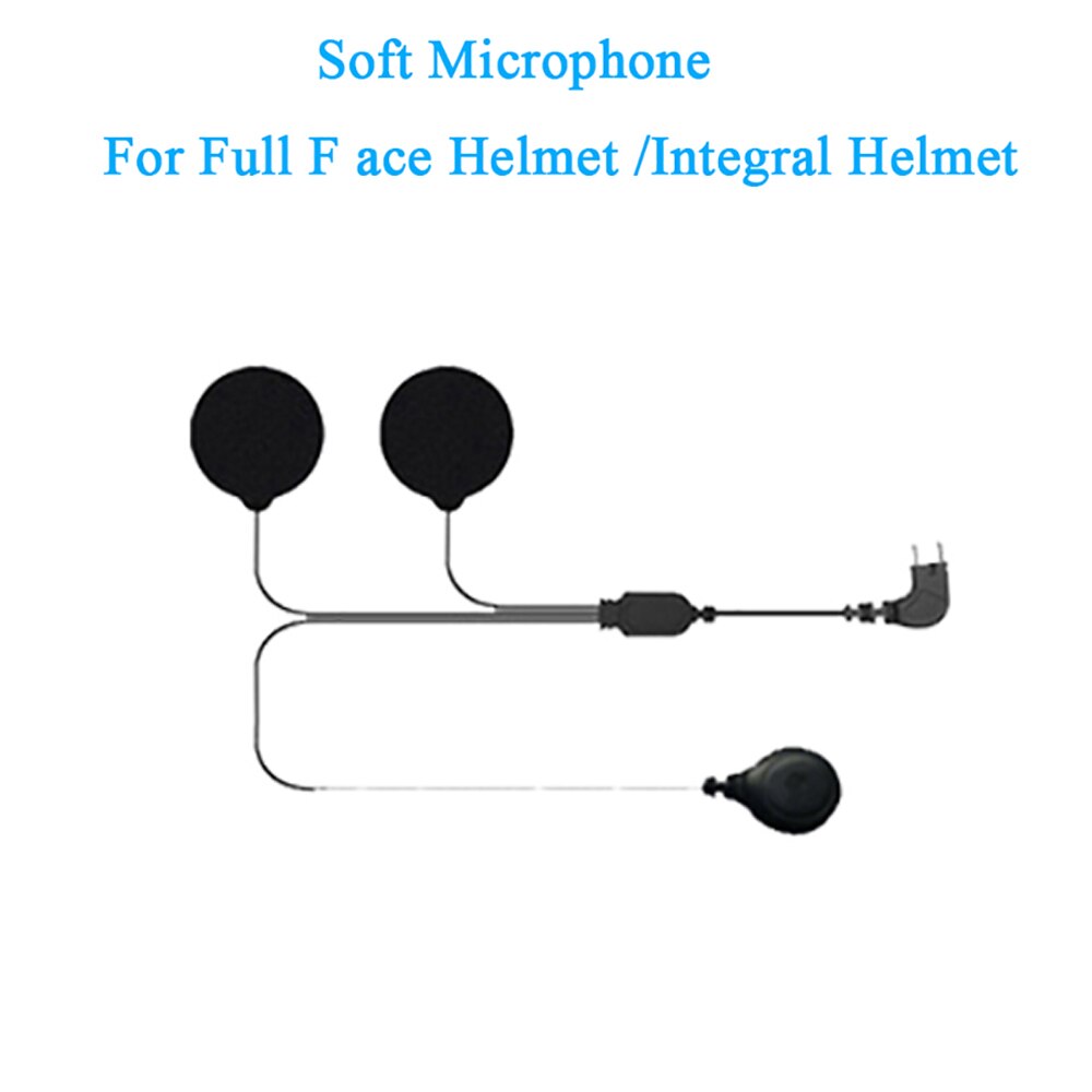 FreedConn R1plus-auriculares con micrófono suave/duro para cara abierta/medio casco/abatible hacia arriba + T-MAX 2 en 1: Soft microphone
