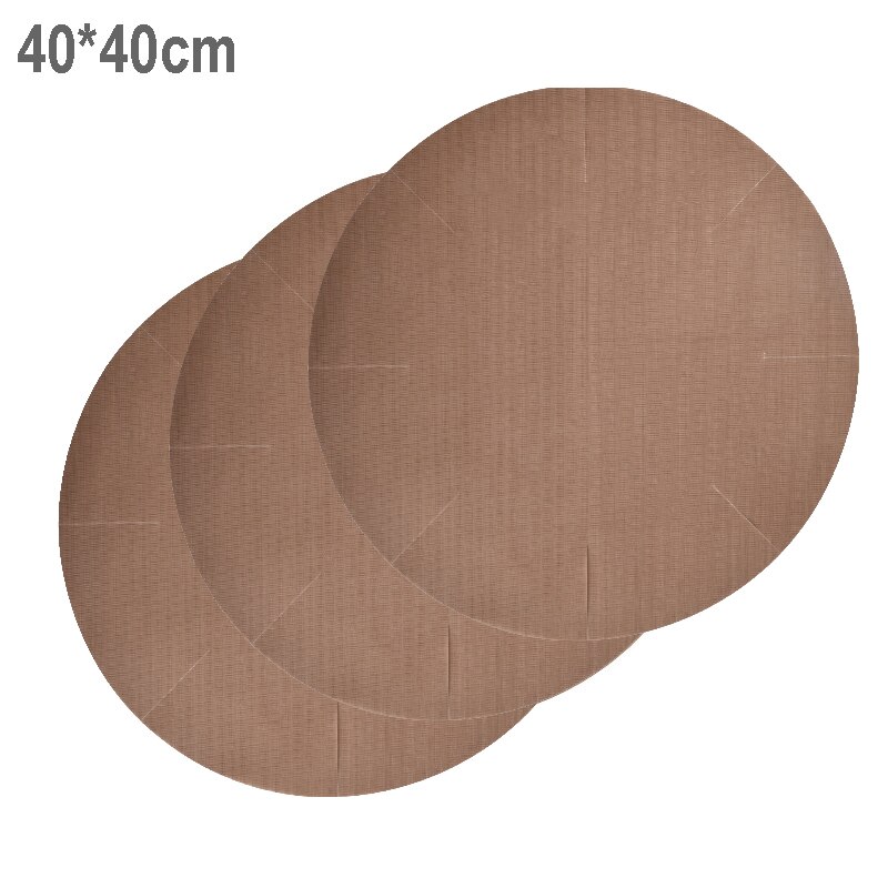 30/40/60Cm Reusable Baking Mat Sheet Heat Resistant Oil-Proof Paper Baking Oven Pad Non-Stick Oil Paper Kitchen Baking Bbq Tool: 3pcs 40x40cm Round