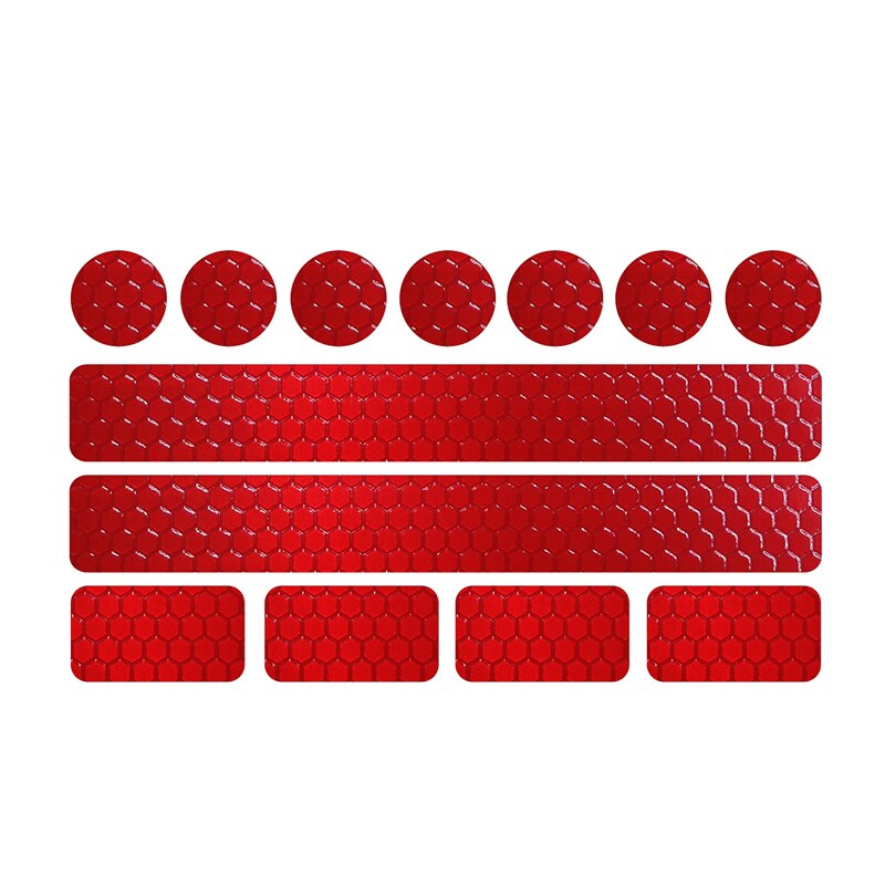 Reflecterende Sticker Voor Kinderwagens, Fiets Helmen En Meer: Red