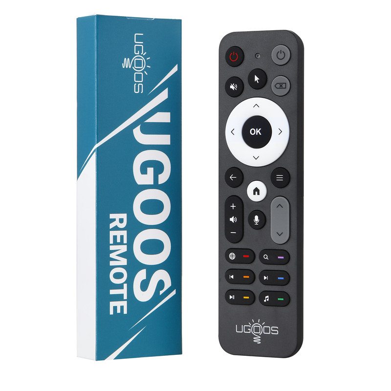 UGOOS UR02 BT Remote Control Voice Control Replacement for Ugoos TOX1 TOX3 TOX4 AM8 PRO AM6B PLUS X4 X4Q Cube Pro Extra TV Box: WHITE